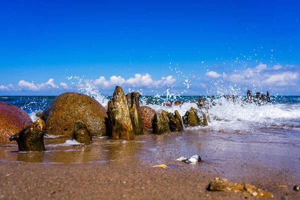 Una Vieja Etapa Playa Del Mar Báltico — Foto de Stock