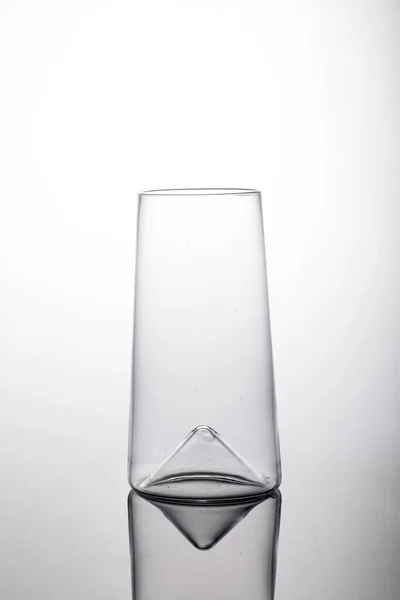 Plan Vertical Une Boule Verre Vide Avec Fond Concave Sur — Photo