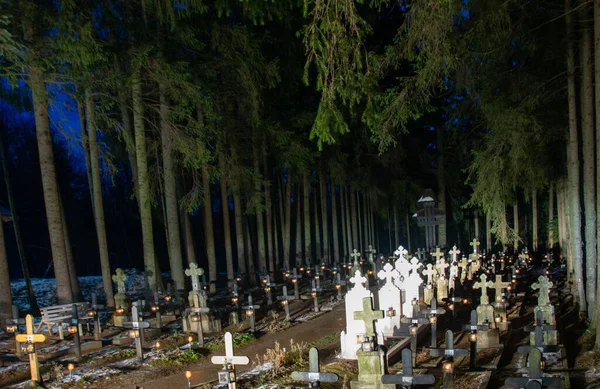 Vanatori Romania Dec 2020 Here Buried Monks Monastery Father Ilie — Foto de Stock