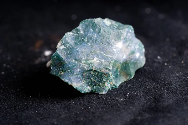 Moosachat Kristallmineralprobe Als Heilstein Verwendet — Stockfoto