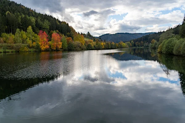 Barragem Nagold Vale Nagold Floresta Negra Alemanha — Fotografia de Stock