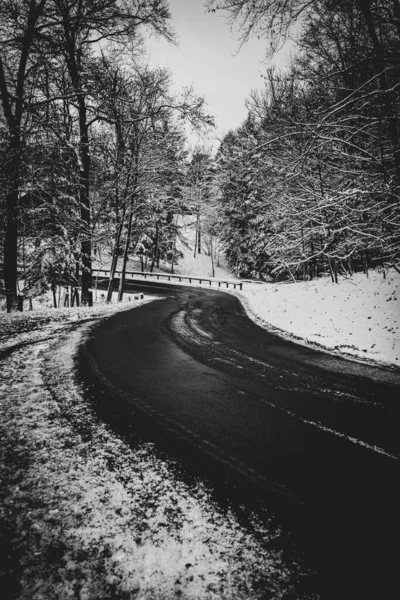 Belo Tiro Inverno Rua — Fotografia de Stock