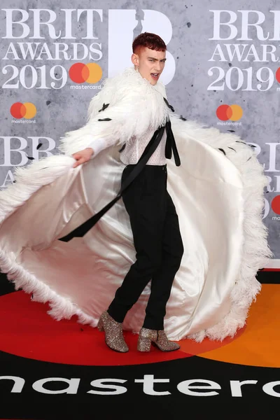 London United Kingdom Feb 2019 Olly Alexander Attends Brit Awards — Stock Photo, Image