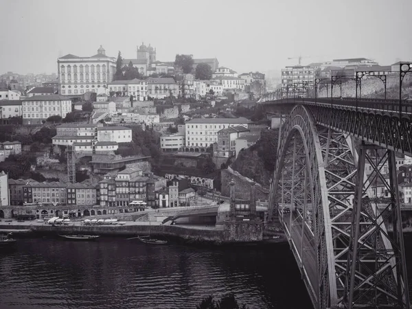 Utsikt Takskjell Porto – stockfoto