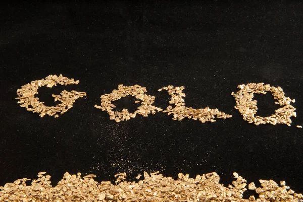 Μεγάλα Δείγματα Καθαρού Χρυσού Διάφορες Μορφές Συμπεριλαμβανομένων Νομισμάτων Ράβδων Σκόνης — Φωτογραφία Αρχείου