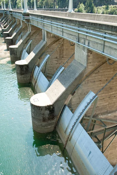 hydro dams and spillways used to generate electricity