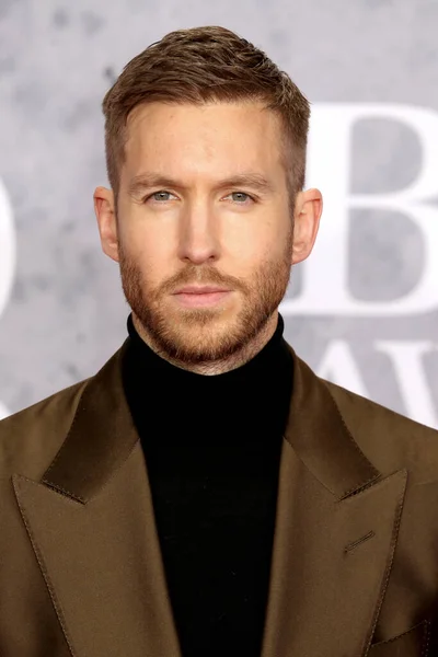 London United Kingdom Feb 2019 Calvin Harris Deltar Brit Awards – stockfoto