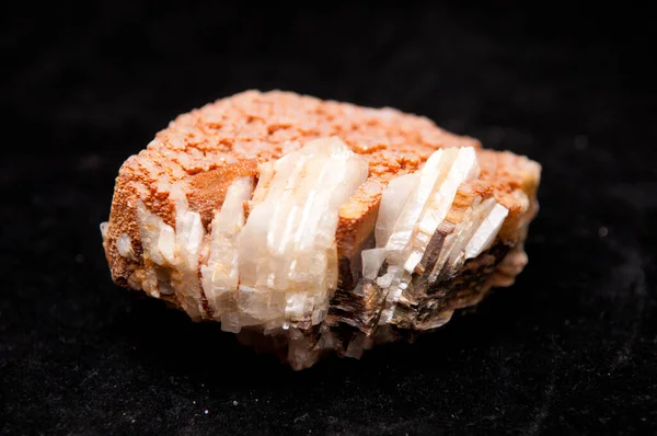 Cristal Lepidolita Com Algum Mineral Albita Lepidolite Mineral Filossilicato Cor — Fotografia de Stock