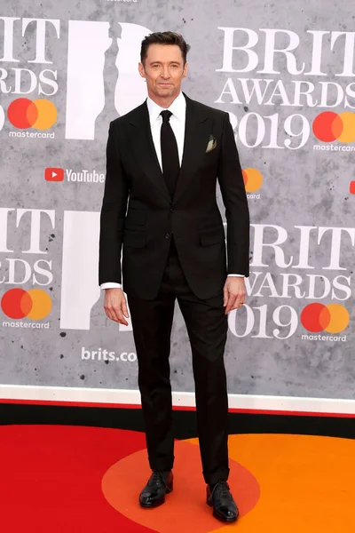 London United Kingdom Feb 2019 Hugh Jackman Attends Brit Awards — Stock Photo, Image