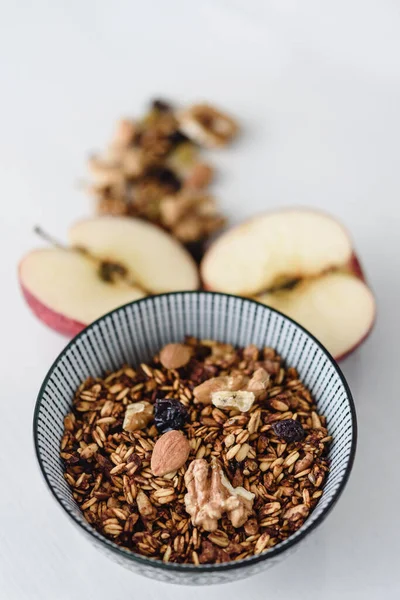 Closeup Tasty Homemade Granola — Stock Photo, Image