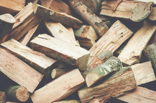 Closeup Shot Firewood Stack — Stock Photo, Image