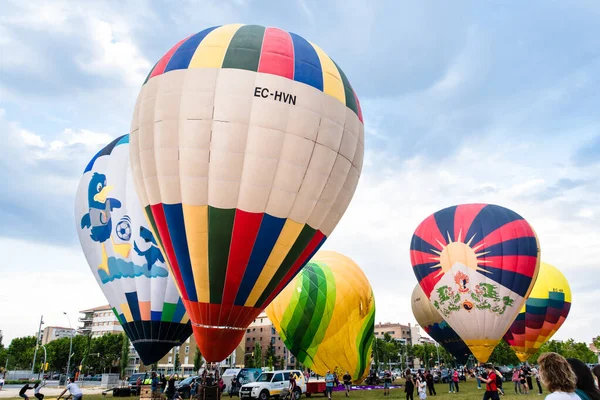 Igualada Spanien Juli 2020 Konzentration Von Heißluftballons Aus Mehr Als — Stockfoto