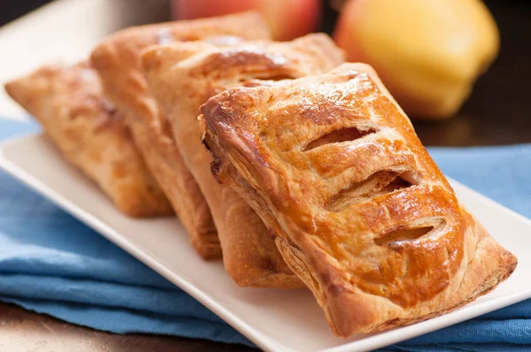 Puff Pastry Apple Pastry Turnovers Dessert — Stock Photo, Image