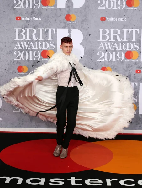 London United Kingdom Feb 2019 Olly Alexander Attends Brit Awards — Stock Photo, Image