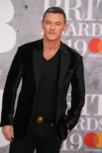 London Förenade Kungariket Feb 2019 Luke Evans Deltar Brit Awards — Stockfoto