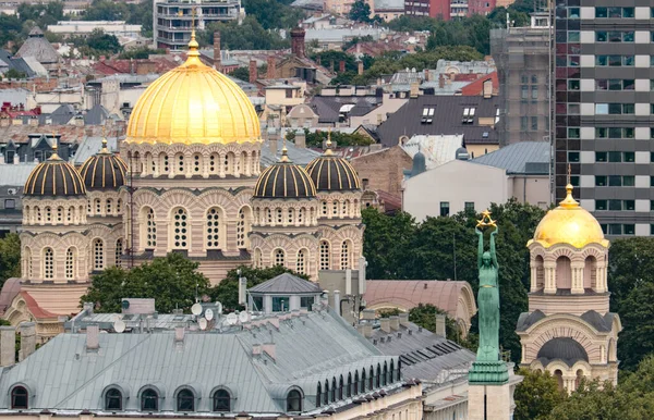 Uma Bela Foto Riga Natividade Cristo Catedral — Fotografia de Stock