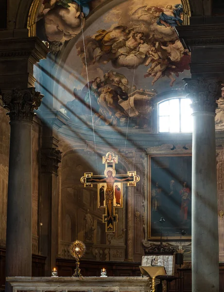 Firenze Włochy Grudnia 2017 Badia Fiorentina Kościół Mnichów Prezbiterium Świętym — Zdjęcie stockowe