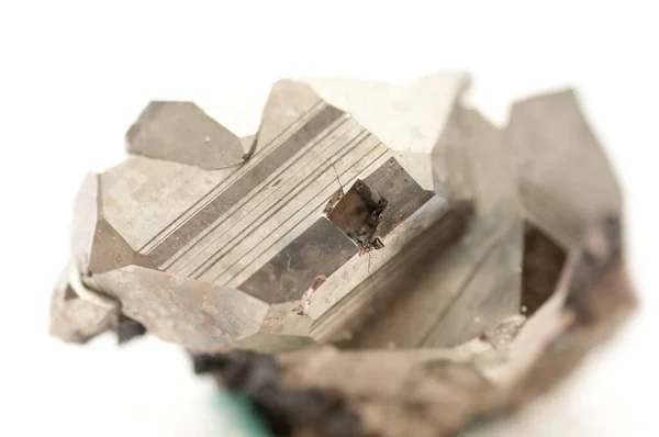 Métal Pyrite Fer Échantillon Minéral Fou — Photo