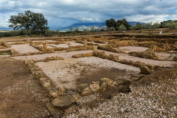 Las Ruinas Romanas Caparra Encuentran Pastizal Casablanc — Foto de Stock