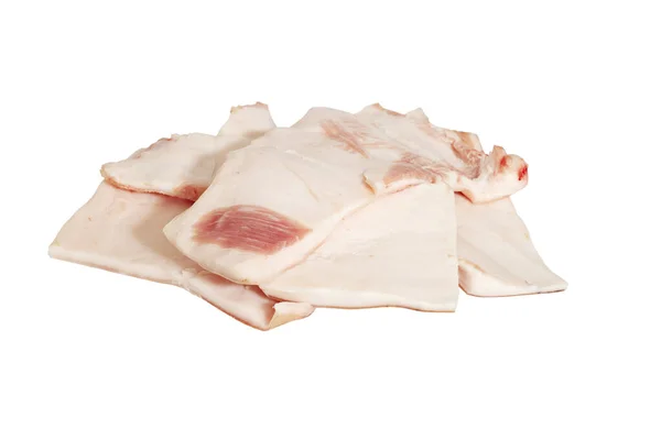 白を基調とした豚の皮の隔離された閉鎖 — ストック写真