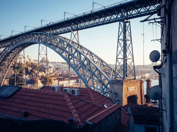 Uma Bela Foto Famosa Ponte Porto — Fotografia de Stock