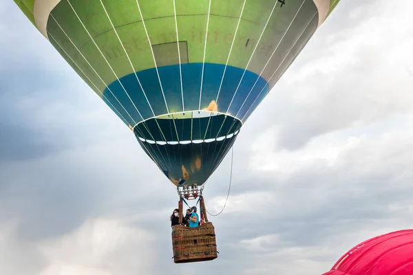 Igualada Hiszpania Lipca 2020 Koncentracja Balonów Ogrzane Powietrze Ponad Krajów — Zdjęcie stockowe