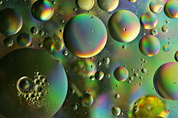 Macro Shot Water Droplets Colorful Background — Stock Photo, Image