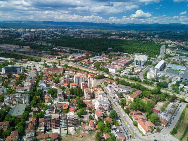 Letecký Snímek Obytného Komplexu Dne — Stock fotografie