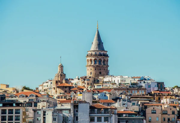 Egy Gyönyörű Kép Galata Toronyról Isztambulban Törökországban — Stock Fotó