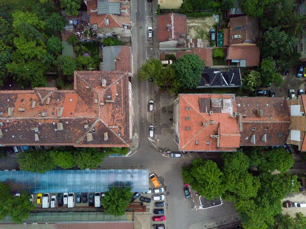 昼間の住宅の空中撮影 — ストック写真