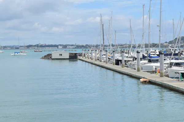 Auckland Nueva Zelanda 2020 Vista Del Muelle Orakei Marina — Foto de Stock