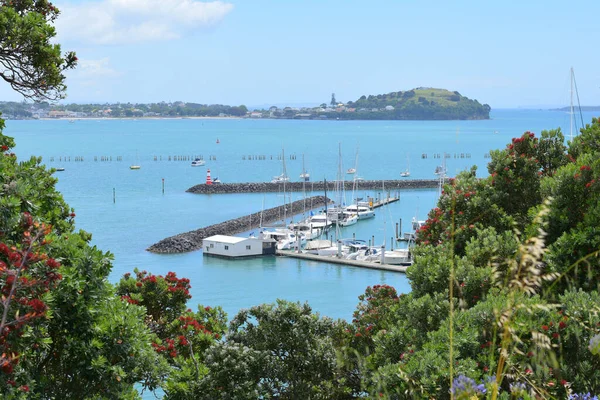 オークランド ニュージーランド 2020年12月9日 オラケイ マリーナとロイヤル アカラナ ヨットクラブの眺め — ストック写真
