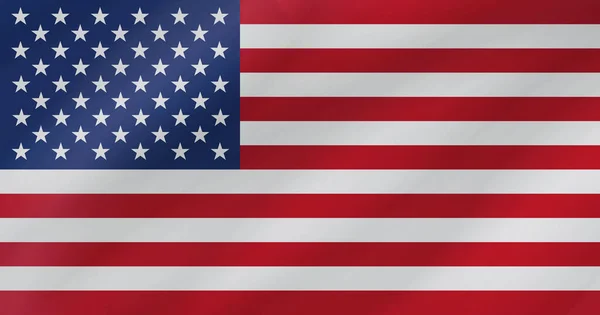Цифровой Американский Флаг Размахивающей Текстурой — стоковое фото