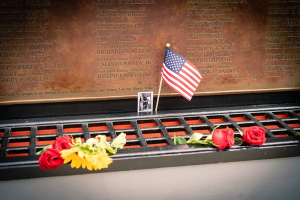 Nueva York Estados Unidos Septiembre 2020 Memoriales Para Las Víctimas — Foto de Stock