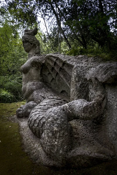 Parque Jardim Sacro Bosco Bomarzo Viterbo Lazio Itália — Fotografia de Stock