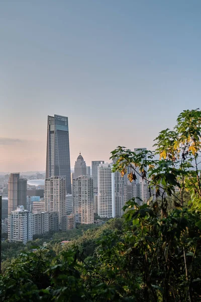 Plan Vertical Beau Paysage Urbain Avec Des Gratte Ciel Taipei — Photo