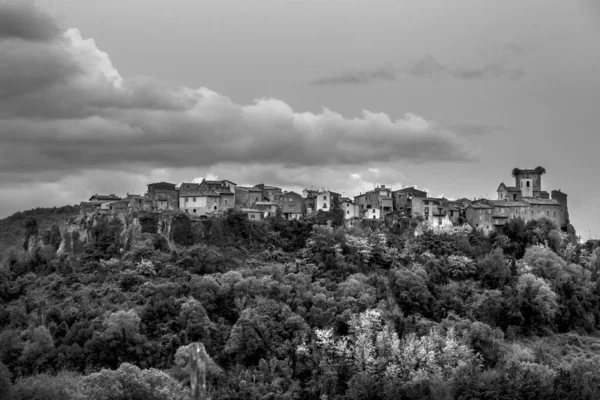 Castelo Velho Cidade Mugnano Montanha Lazio Itália Europa — Fotografia de Stock