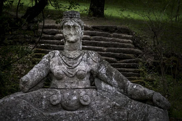 Parco Giardino Sacro Bosco Bomarzo Viterbo Lazio Italia — Foto Stock