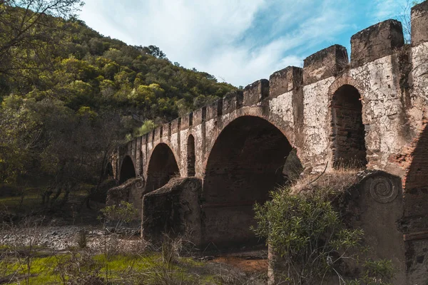 Zdjęcie Puente Los Cabriles Encinasola Andaluzja Hiszpania — Zdjęcie stockowe