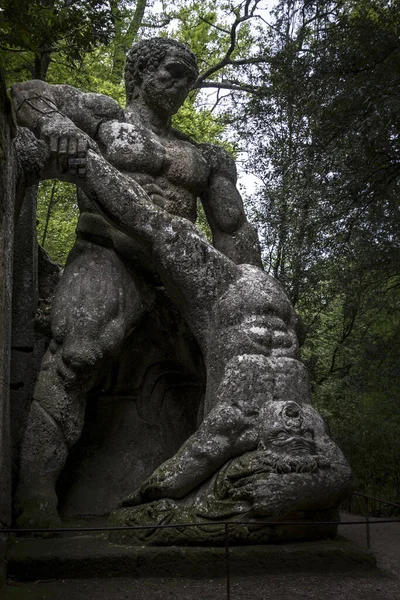 Parco Giardino Sacro Bosco Bomarzo Viterbo Lazio Italia — Foto Stock