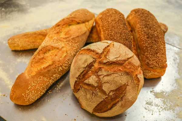 Знімок Щойно Запеченого Хліба Кухні — стокове фото