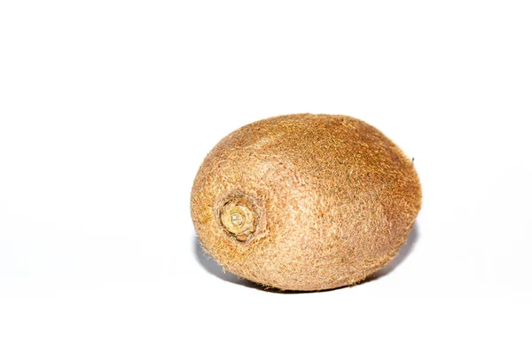 Närbild Kiwi Isolerad Vit Bakgrund Fruktbild — Stockfoto