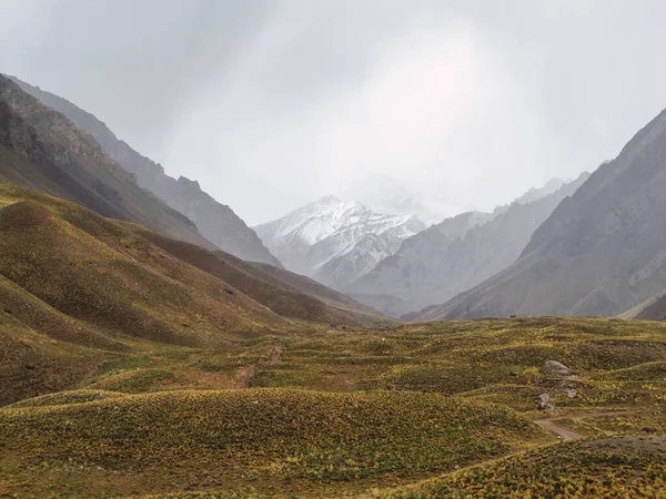 Beautiful View Aconcagua Mountain Valley Aconcagua National Park Mendoza Argentina — Stockfoto