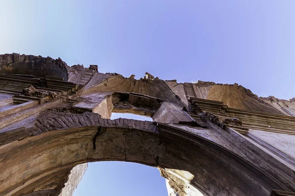 Spanyol Savaşı Sırasında Belchite Yakınlarındaki Bir Manastırın Kalıntıları Yok Edildi — Stok fotoğraf