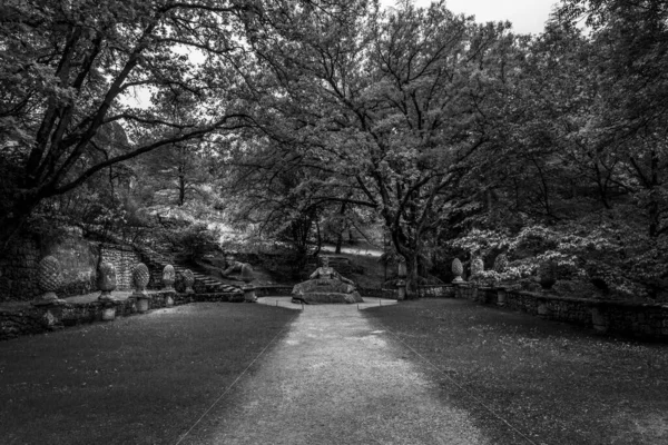 Parque Jardim Sacro Bosco Bomarzo Viterbo Lazio Itália — Fotografia de Stock