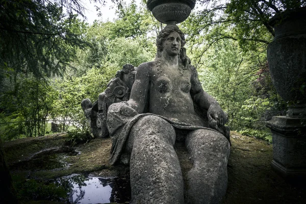 Parque Jardim Sacro Bosco Bomarzo Viterbo Lazio Itália — Fotografia de Stock