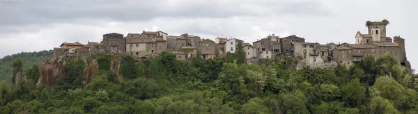 Старый Замок Город Mugnano Горе Лацио Италия Европа — стоковое фото