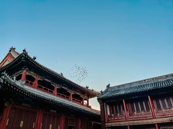 Красивый Снимок Древней Китайской Архитектуры — стоковое фото