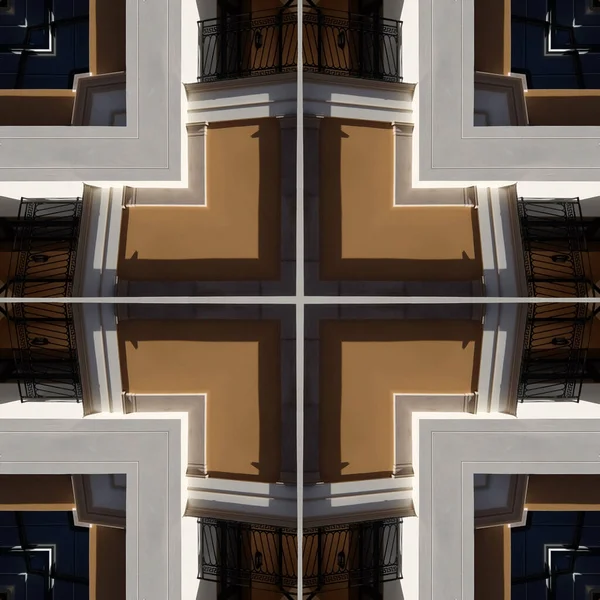 Vertical Kaleidoscope Pattern Door Trims — Stock Photo, Image