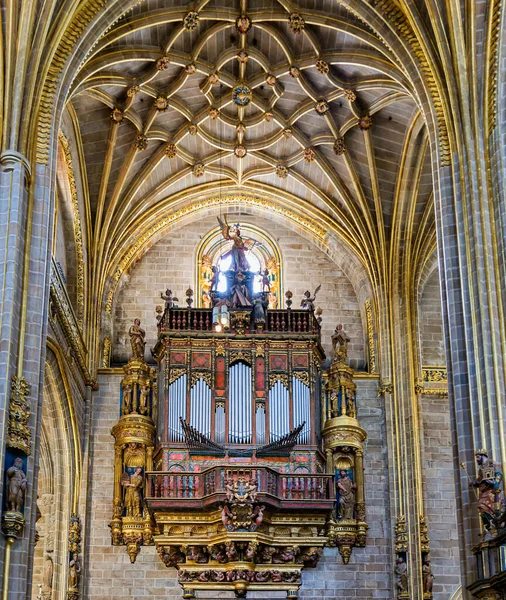 Hermoso Plano Una Catedral Casco Antiguo Plasencia España — Foto de Stock
